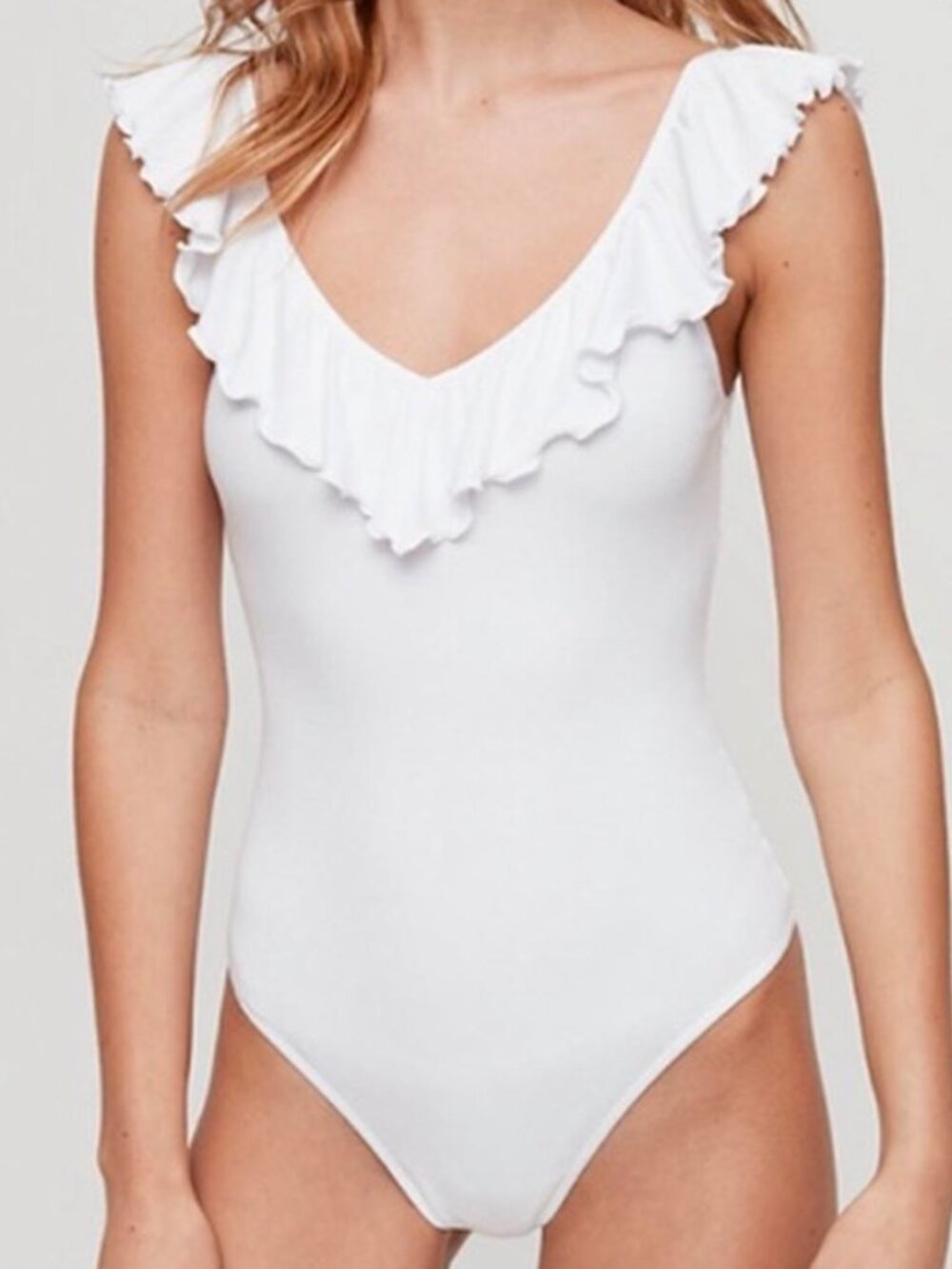 Aritzia Wilfred Danette Bodysuit in White